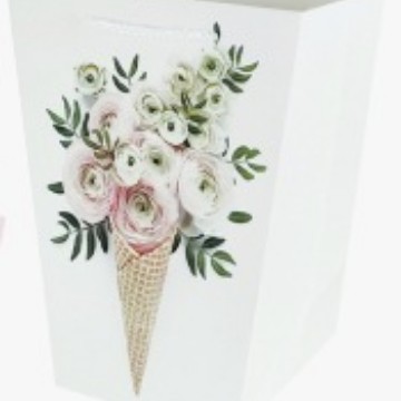 梯形鲜花纸袋，高档手提袋，畅销礼品袋