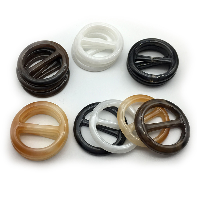 Women's Clothes Japanese Buckle Silk Scarf Buckle All-match Round T-shirt Corner Button Decoration