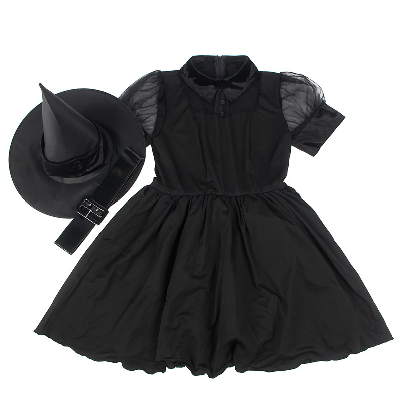 Disfraz de Bruja de Halloween de Talla Grande, Uniforme de Cosplay, Atuendo de Actuación, Vestido de Demonio Femenino, Estilo Europeo y Americano, Transfronterizo R81164