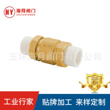 黄铜ppr立式止回阀水管单向热熔管逆止阀全铜加厚卧式PPR防倒流阀