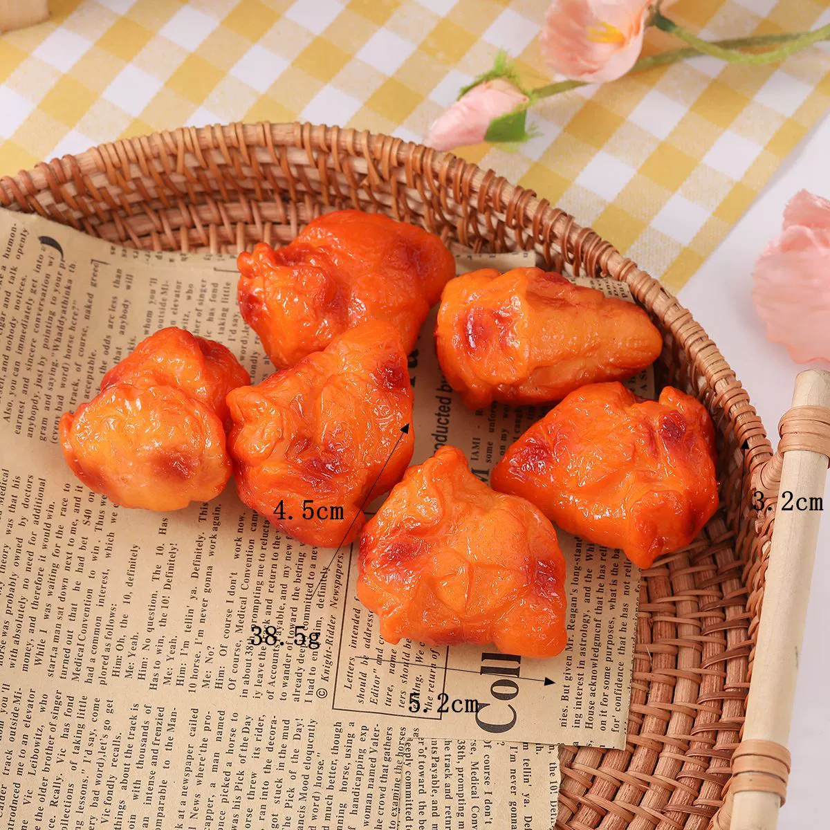 ПВХ имитированная жареная куриная ножка, жареные куриные крылышки, холодильные магнитики фри, креативные куриные ножки Орлеан, украшение крылышек колы