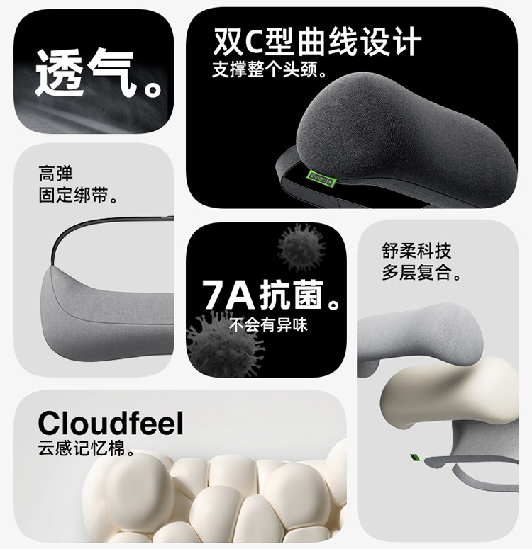 Cicido Multi-Head Pillow Car Neck Pillow Seat Cushion Car Cushion Car Lumbar Support 25 New Pillows