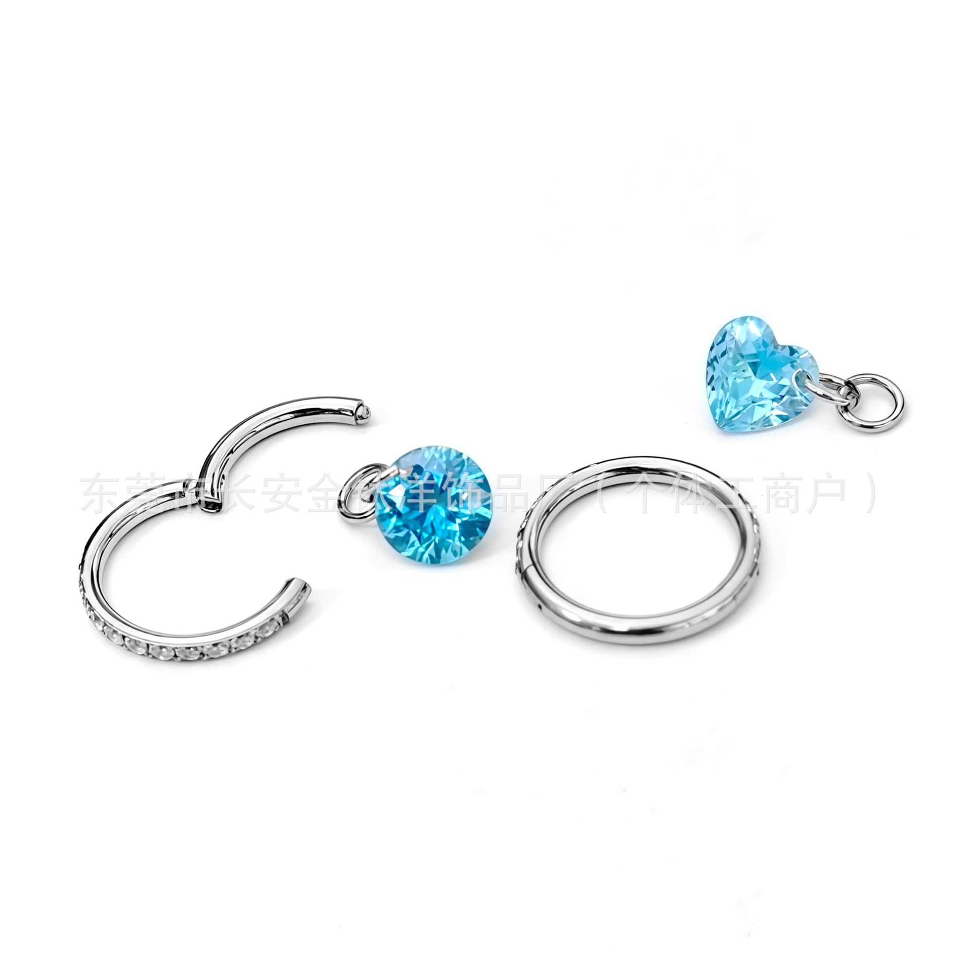 Labret piercing jewelry detail image