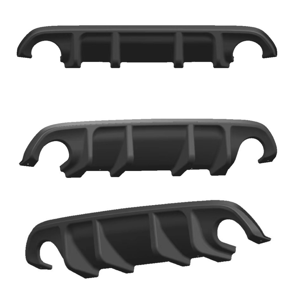 Suitable for 14-17 Q50L Modified Rear Lip with Lights or Without Lights, Rear Lip Spoiler