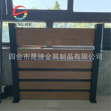 定制铝合金共挤塑木围栏户外别墅地板护栏院子围墙板防腐木栅栏篱