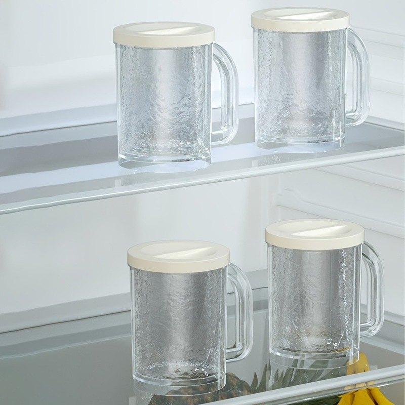 新品二層大容量プラスチックアイスカップビールグラス飲料カップ薄めない飲料カップ夏アイスカップ|undefined