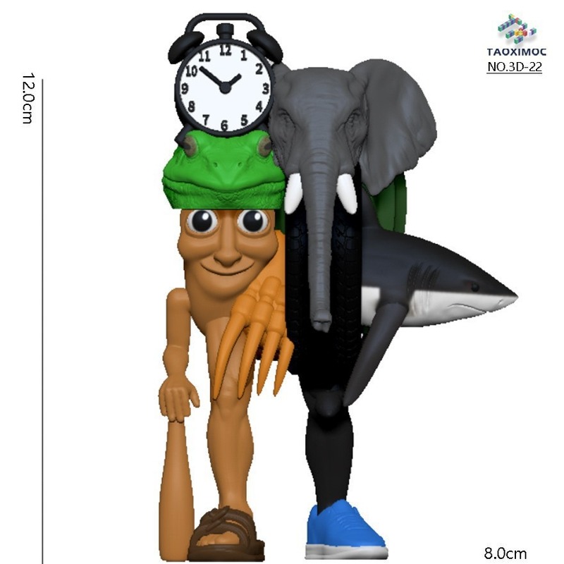 人気のトララレロ トララ外国山海経 牛と象の融合怪獣 3Dプリントオーナメントフィギュア|undefined
