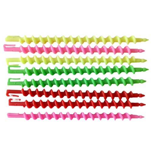 1 Number Solid Screw Bar Household Hairdressing Tool Cold Ironing Styling Spiral Rod Plastic Hair Curler Hairdressing Screw Bar 