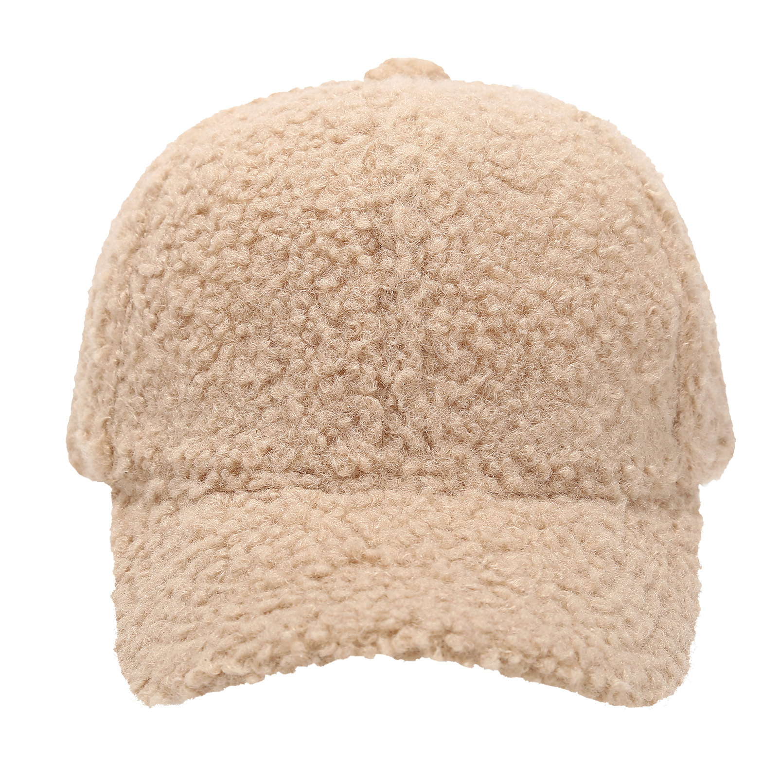Winter Lamm Wolle Baseball Caps Für Kinder Baby Kinder Warme Dicke Feste Farbe Golf Caps Mädchen Junge Sport Gebogene Krempe Visiere Hut – Detail 25