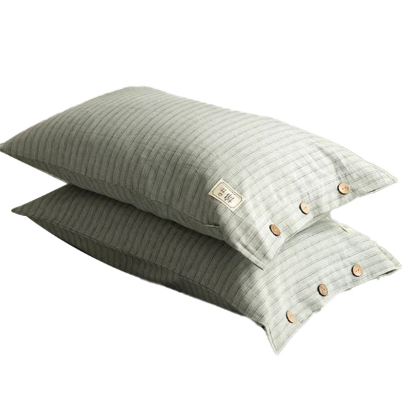 Un par de fundas de almohada de algodón de clase para uso doméstico de 48cmx74cm funda de almohada de algodón para niños funda de núcleo de almohada individual 2023