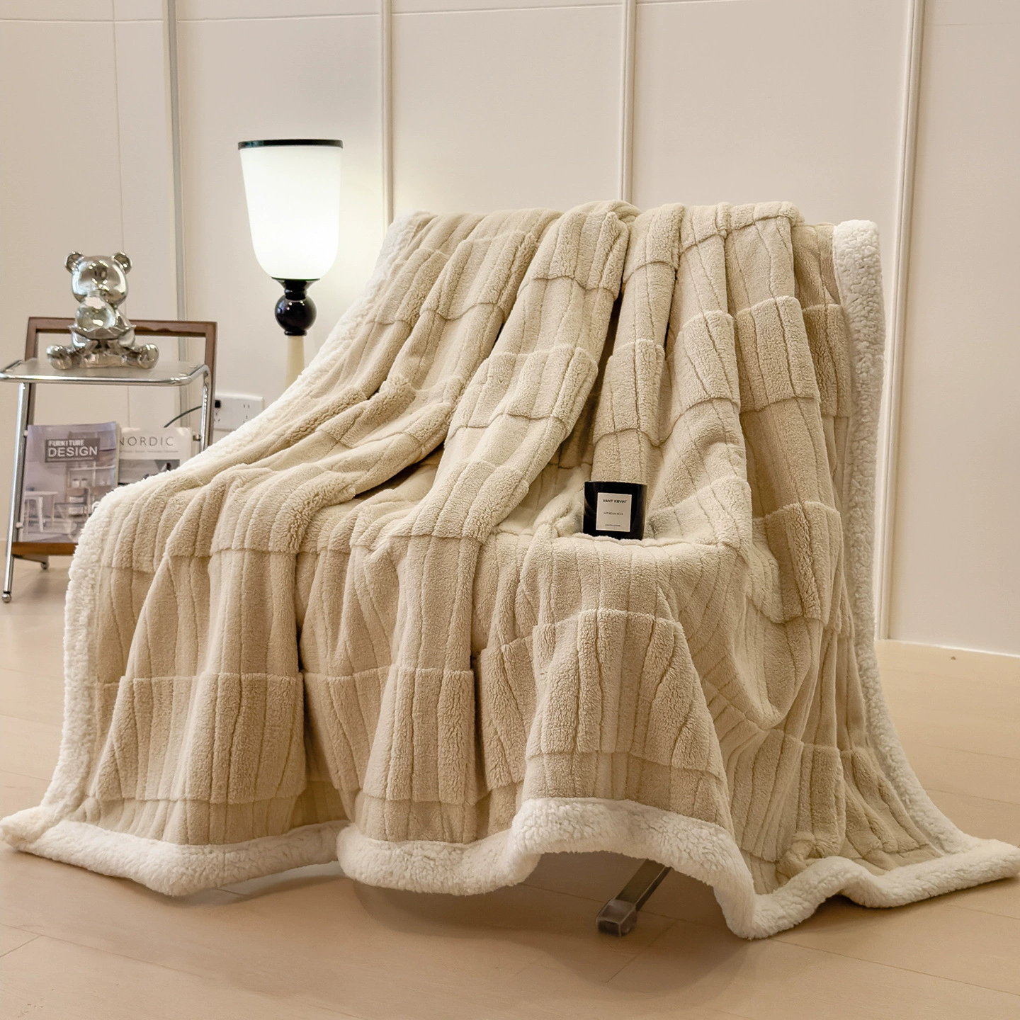 Одеяло-подушка Keep-Warm, утолщённая двухслойная флисовая ткань, различные размеры и цвета
