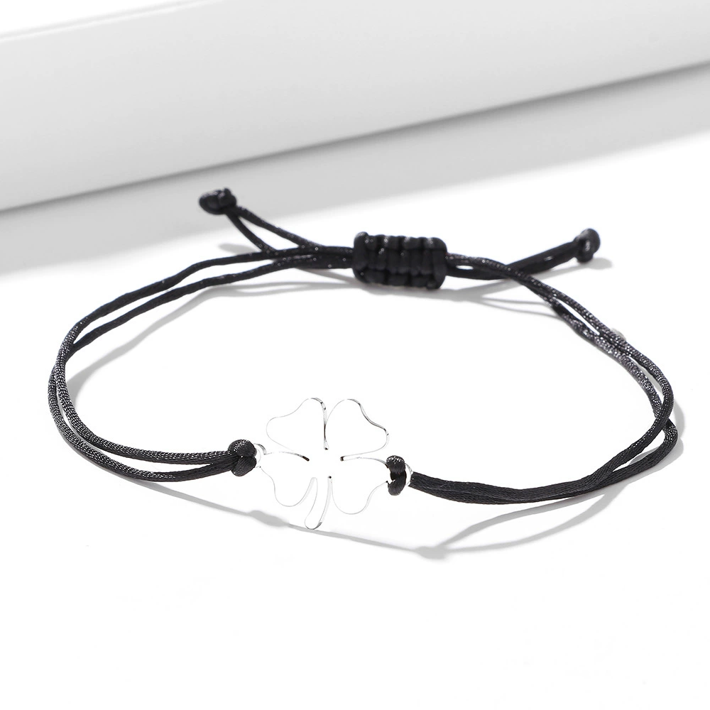 Плетеный солома удача клен, браслет из нержавеющей стали, аксессуар, Aliexpress, новая коллекция, европейский стиль