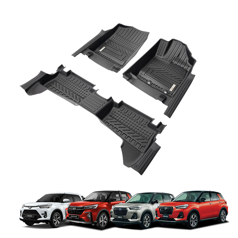 Alfombrillas especiales 5D antideslizantes para Toyota Raize, Rocky, Ativa y Subaru Rex.