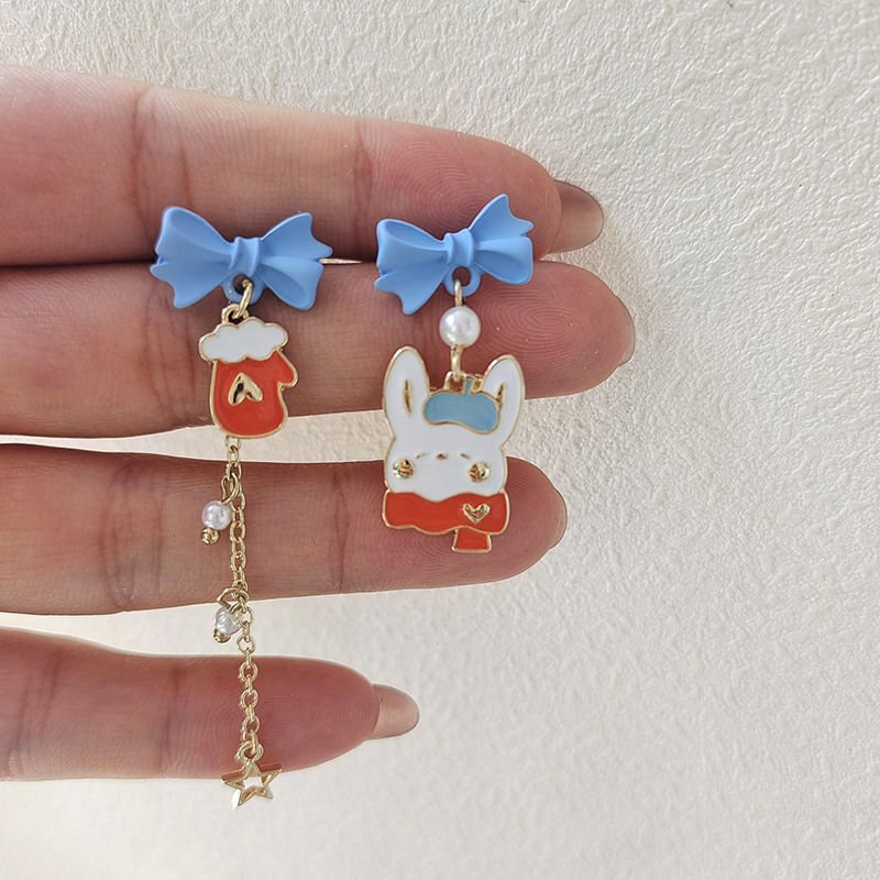 Fashion Rabbit Alloy Pearl Plating Womenu0027S Drop Earrings 1 Pair