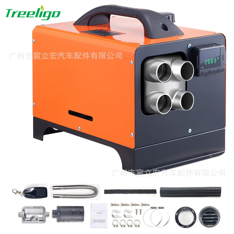 Bluetooth LCD, Truck, Engineering Vehicle, Excavator, RV, Car, Cr Automotive air conditioning - aluminum-alloy-four-hole-horizontal-three-voltage-12v24v220v-8kw-no-bluetoothremotelcd5l