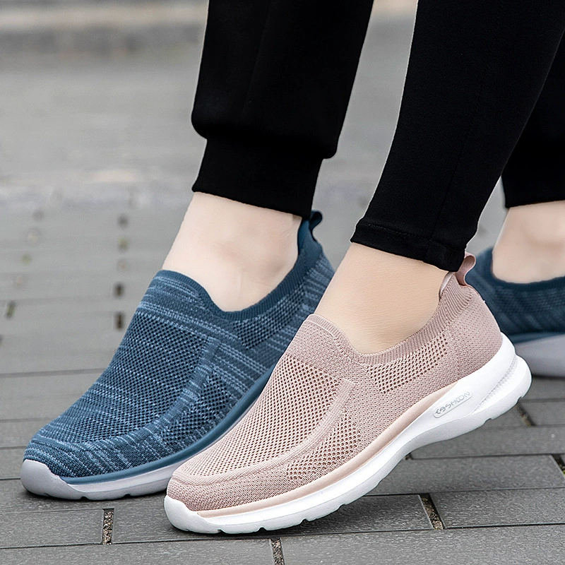 2023 Летняя обувь для пожилых людей Женская обувь Мама обувь среднего и пожилого возраста кроссовки Мужская обувь повседневная обувь один педаль внешней торговли