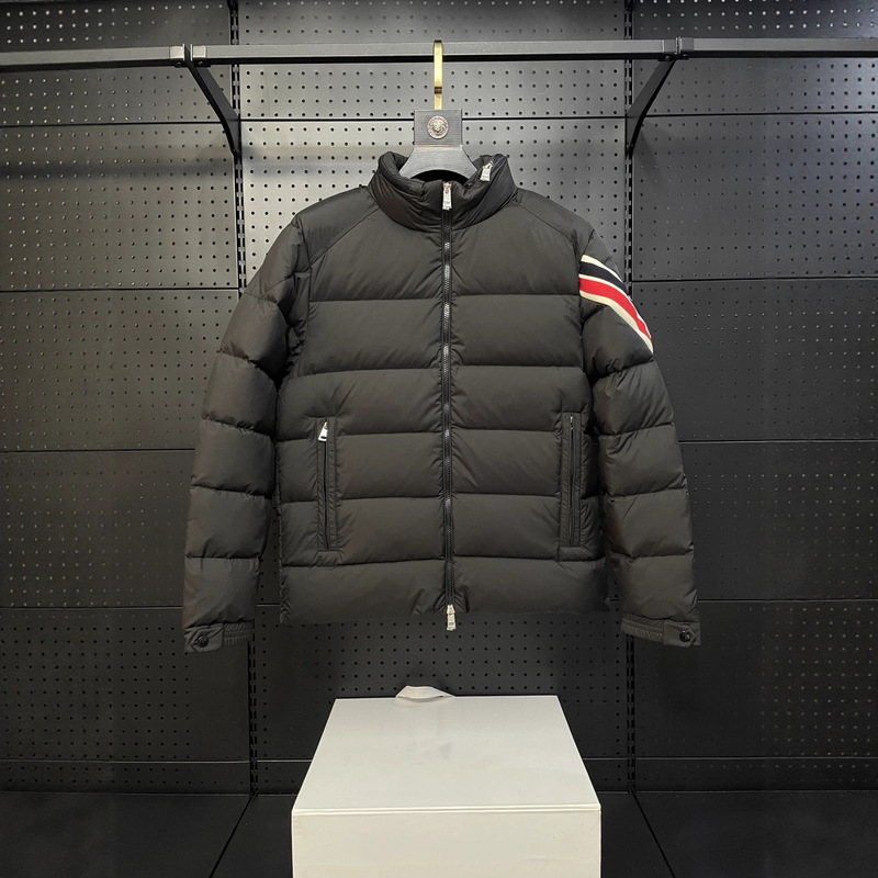 High Version Mengjia 24Ss New Three-Color Trim Short down Jacket Jacket Fashionable Stand Collar Same Style for Men and Women