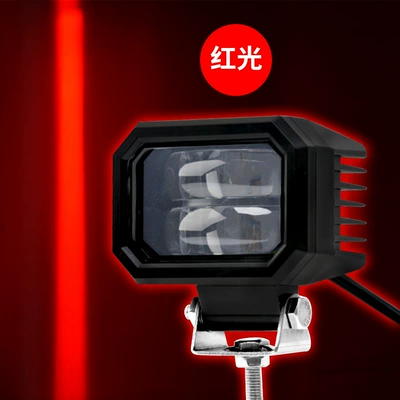 Nine shield security forklift work light high-end straight red and blue light show wide area boundary light 2338 (İşçi projektorları) - square-high-end-area-straight-light-red