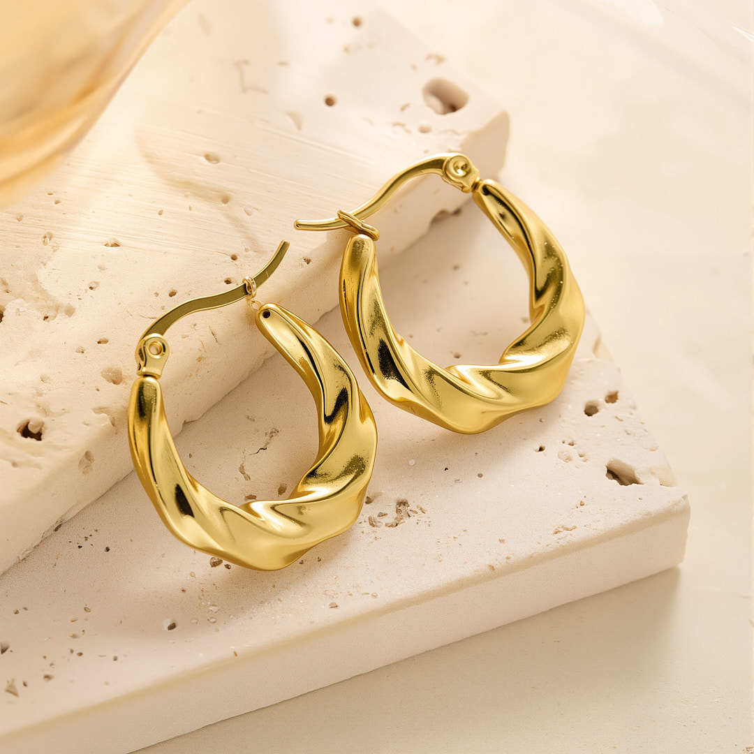 Eh022 earrings gold