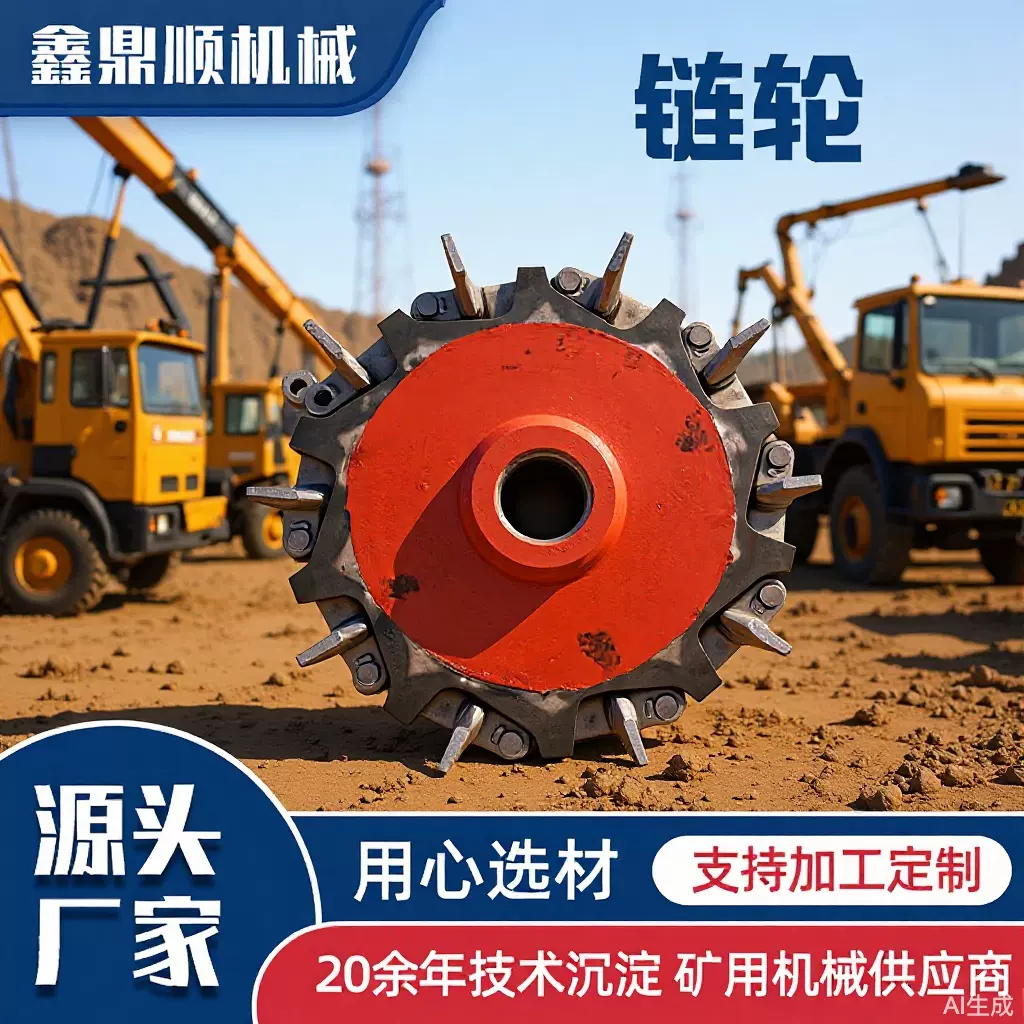 非标链轮生产厂家45#钢齿部淬火单双排链轮组件铸钢链轮 传动链轮