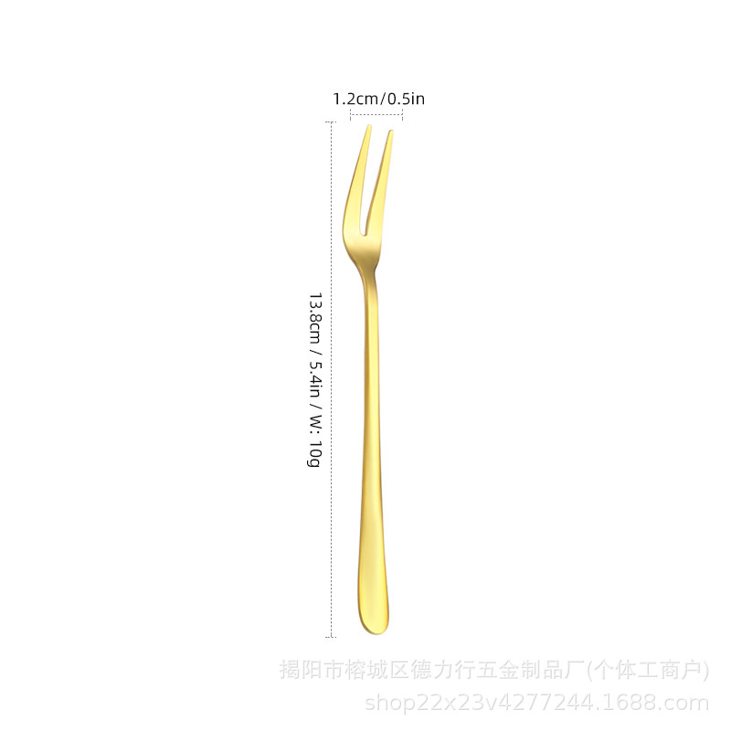 디저트 포크 골드