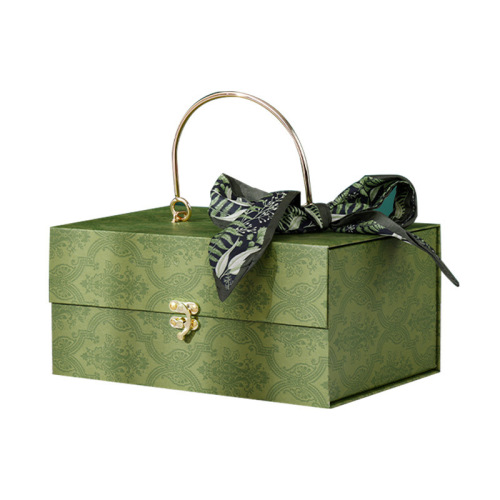 Red Book Mid-Autumn Mooncake Gift Box Silk Scarf, High-End, Versatile Hair Ties, Hair Accessories with Long Ribbon