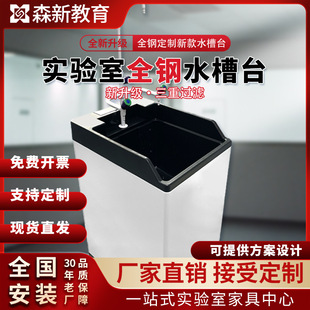 Senxin Laboratory Equipment All-Steel Sink Table Custom Furniture Physical and Chemical Biology Experiment Classroom Primary and Secondary School Science