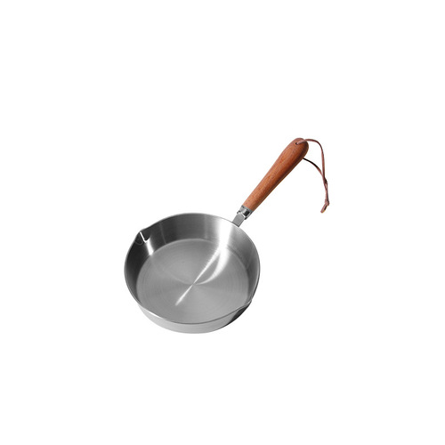 Manufacturer wholesale 304 stainless steel outdoor camping picnic pot mini frying pan portable small pot can be heated by open flame