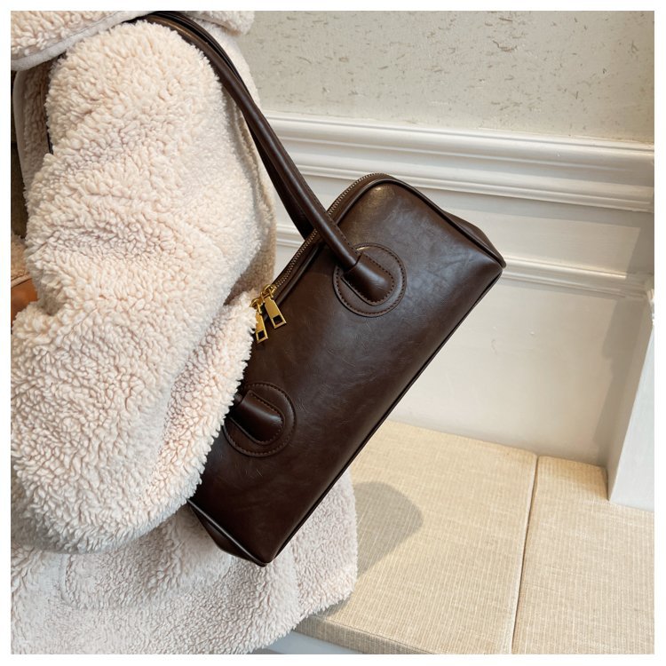 Vintage Large Capacity Pu Leather Shoulder Bag For Women_voghion.com