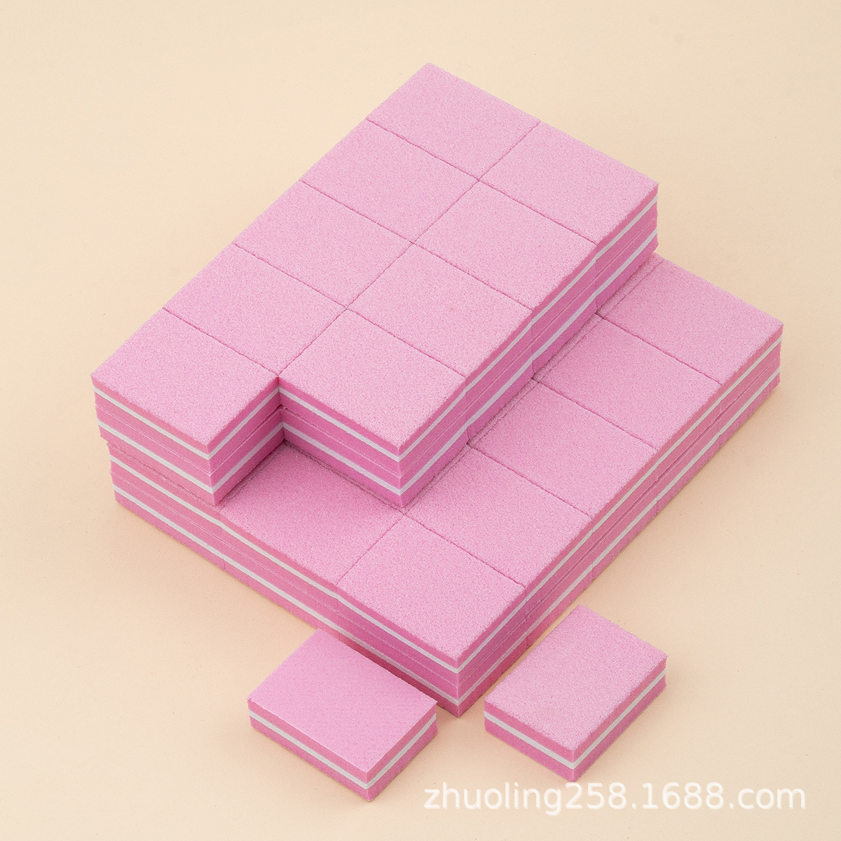 Esponja de uñas mini cuadrado alto espumado pulido colorido bloque de tofu al por mayor fuente de suministro transfronterizo especial fabricante