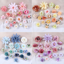 仿真花diy花朵套装材料绢花发夹汉服发饰 簪花头饰痛包装饰学士帽