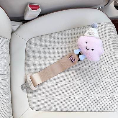 Other Automotive Interior Supplies Baby Car Special Anti-Belly - beige-anti-strangle-safety-belt-for-pregnant-women-white-hat-pink-cloud