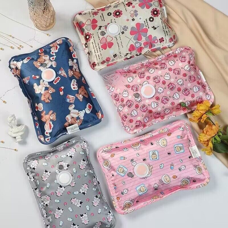 Electric Hot Water Bottle, Hot Water Bottle, Hand Warmer, Water-Filled Rechargeable Baby Warmer, Explosion-Proof Belly Application, Rechargeable Hot Water Bottle