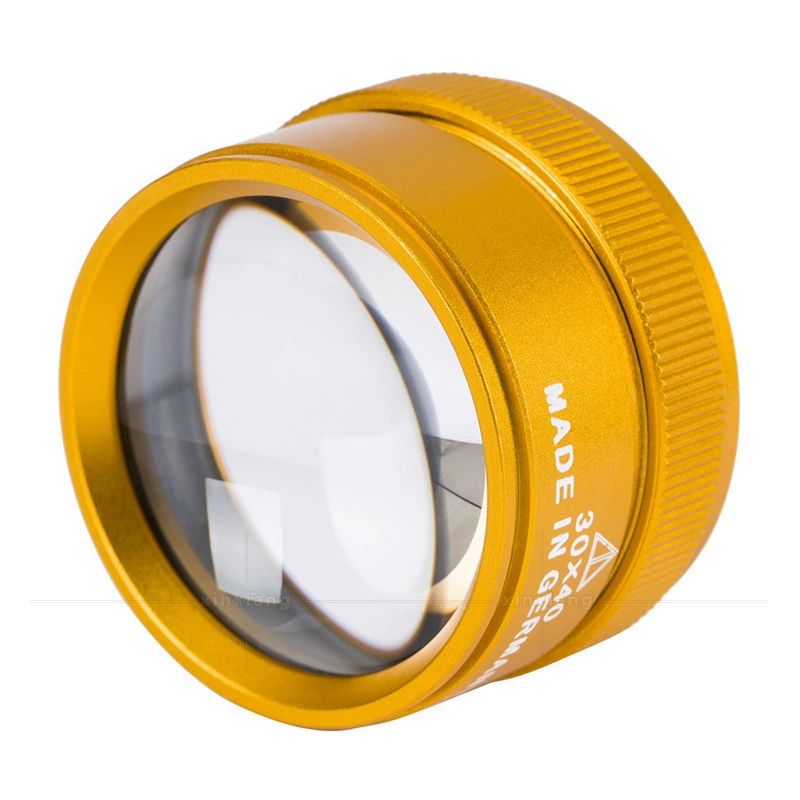 Заводская бочка 30x40 стерео вспомогательное зеркало ювелирные изделия антикварная идентификация оптический целлофан Подарочная коробка настольное увеличительное стекло