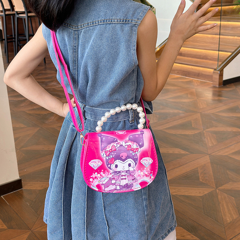 2024 caricatura Kulomi bolso de hombro para niños niñas adorables coreanos en jardín de infantes con bolso de cinturón