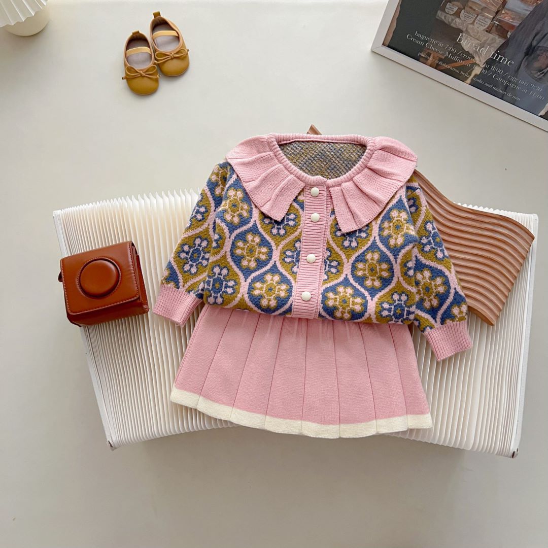 JINYONG tröja Ny moderiktig söt vårkofta för barn, långärmad stickad skjorta för flickor_voghion.com