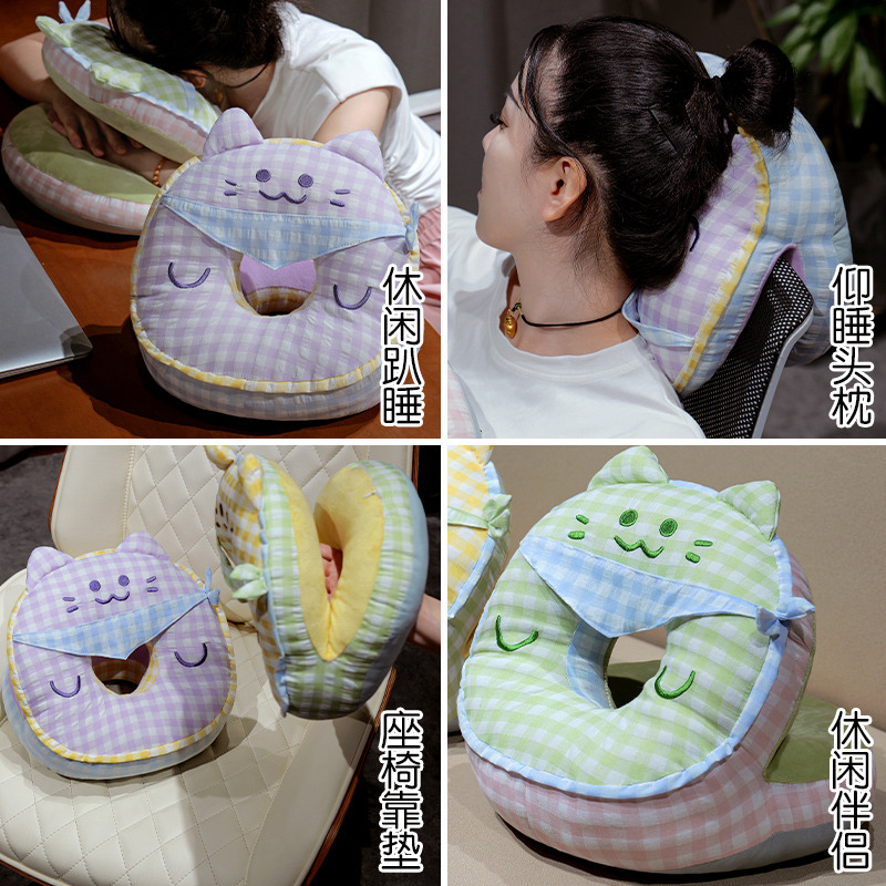 Almohada para Siesta de Oficina de Hilo Burbuja