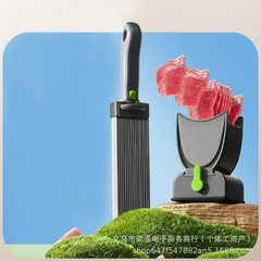 跨境切肉片器不锈钢刀快速肉片刀手动鲜肉切菜器家用薄片切肉丝机