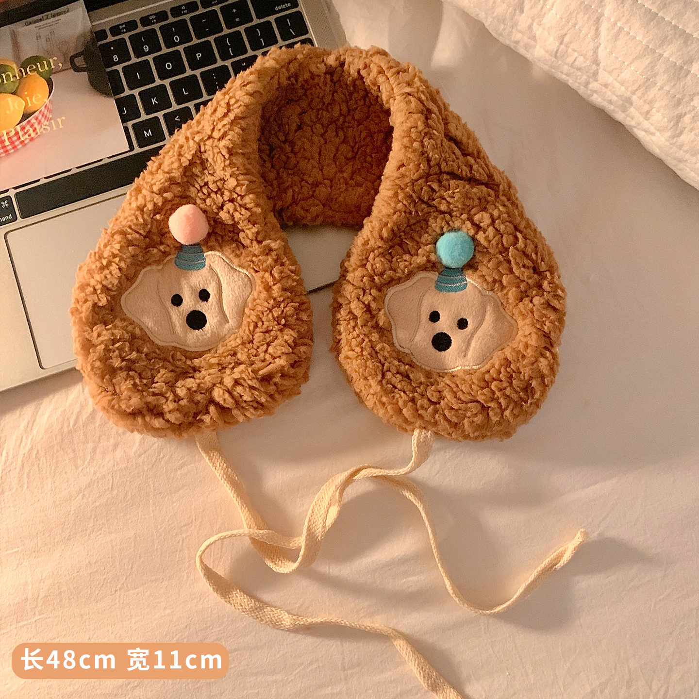 Hermosas nuevas orejas de peluche perros cálidos auriculares auriculares de invierno estudiantes montar a prueba de viento y frío protector de oídos