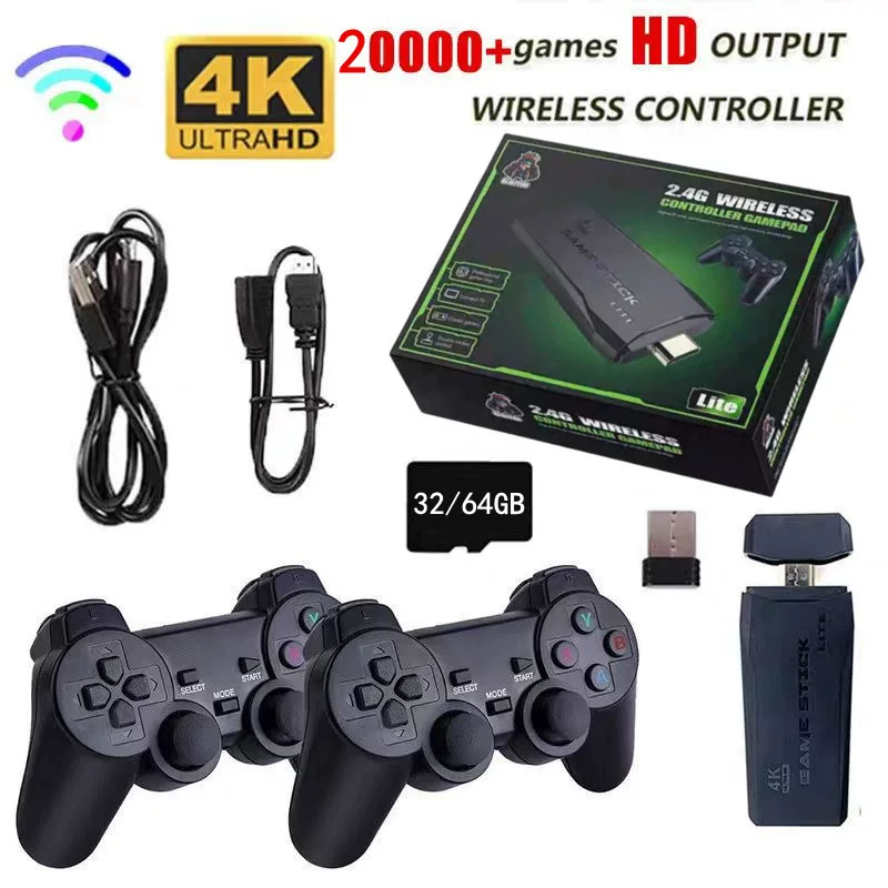 Wireless game console for double, handle, 4G