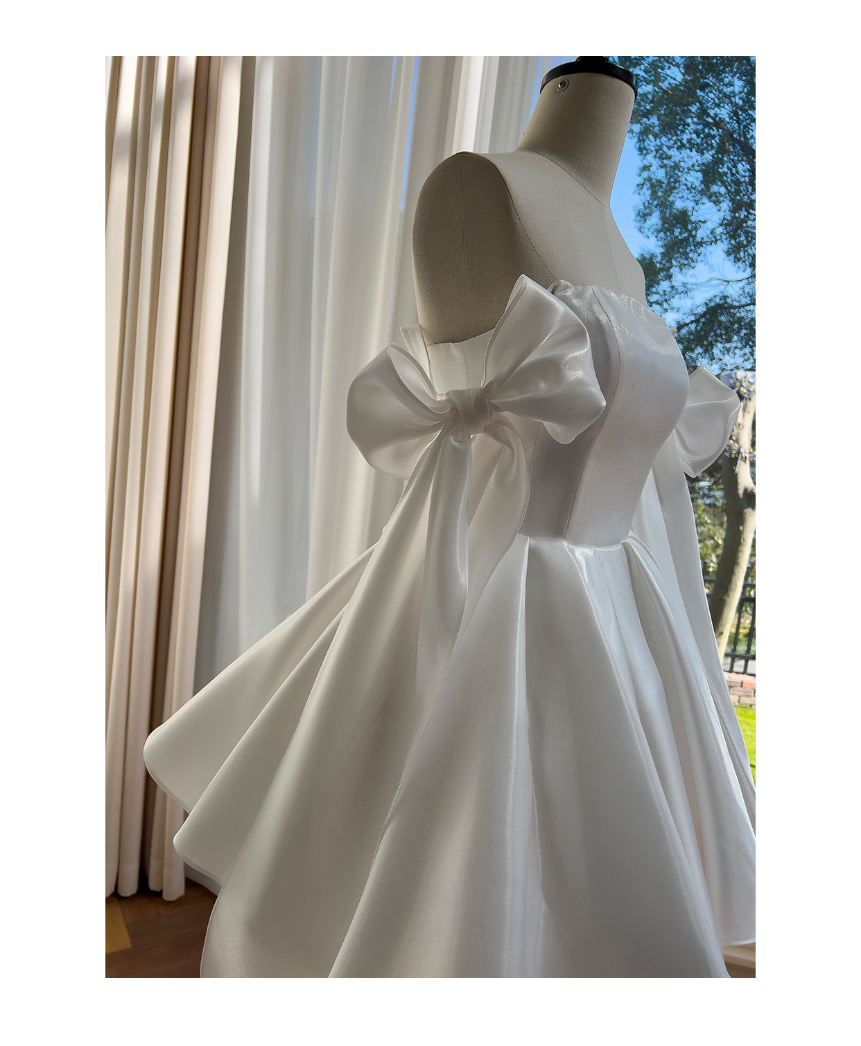French-style Vintage Bow-tie 2026 New Model, Puffy Skirt, Strapless Mini Dress For Birthday Party_ecoleips.com