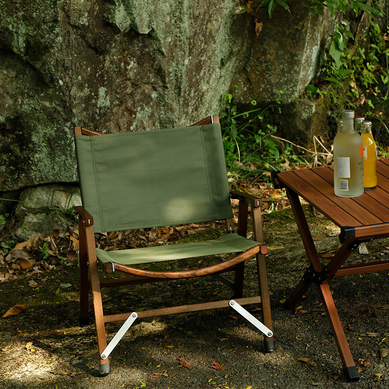 户外露营折叠椅便携铝橡木克米特椅秋日露营折叠凳户外折叠野餐椅|ms