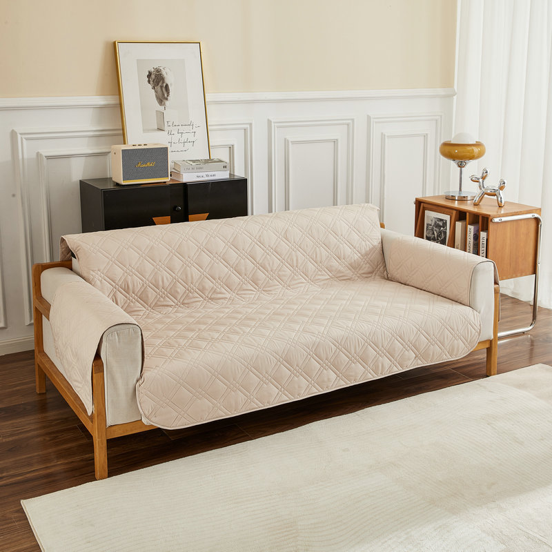 Transfronterizo al por mayor Amazon acolchado sofá reclinable cubierta integrada de doble línea de diamante sofá cubierta antideslizante impermeable sofá cojín