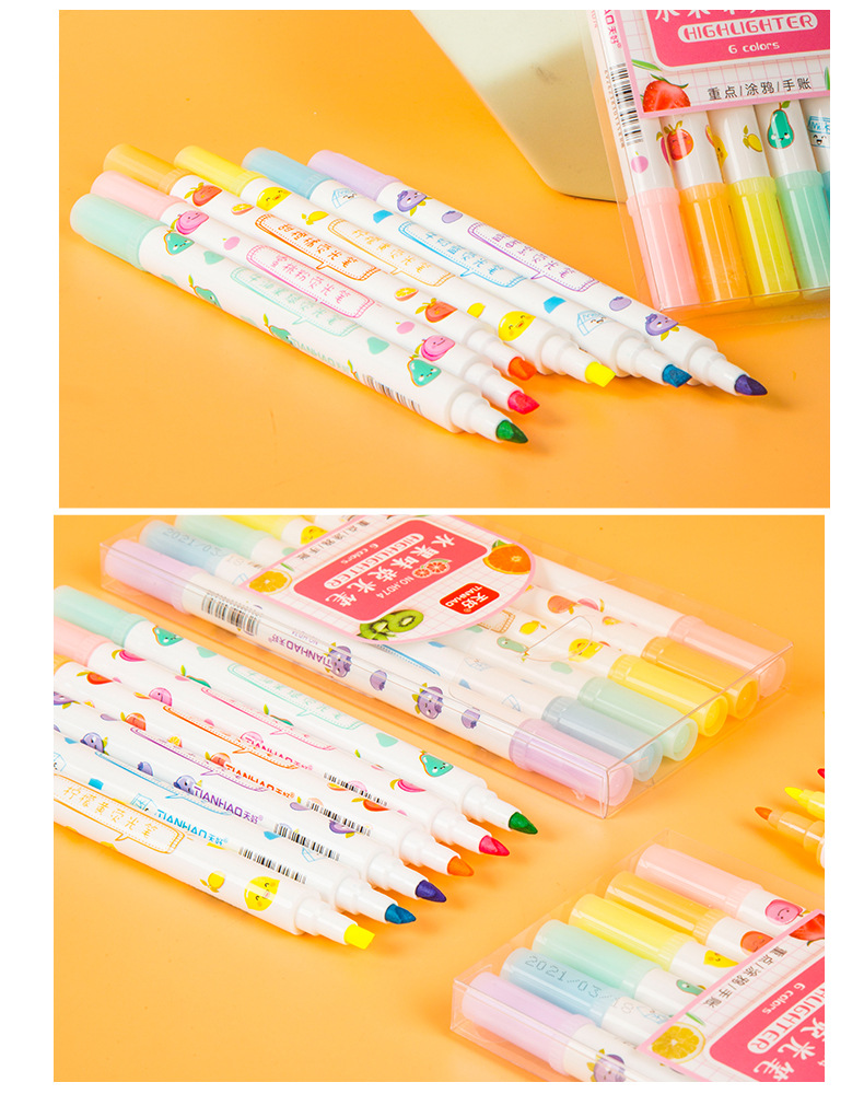 1 caja, 6 piezas, 6 colores