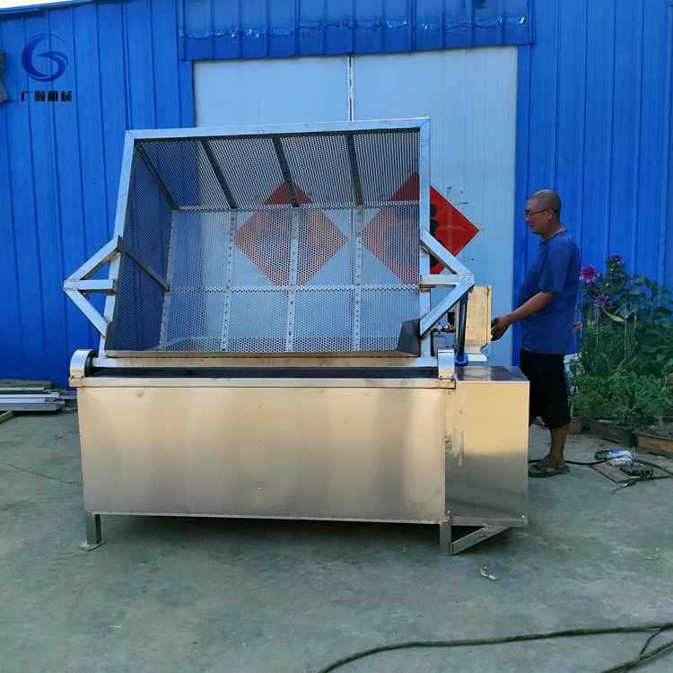 方形自动翻筐出料肉类煮锅 电加热方形煮锅 卤煮锅生产厂家