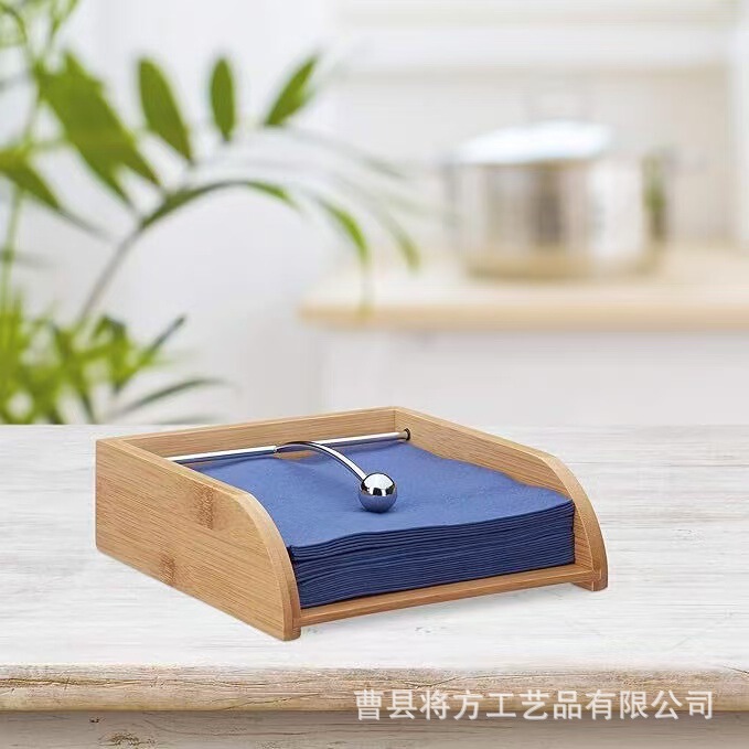 Bamboo Square Tissue Holds Hotel Countertop Vertical Tissue Storage Box Cafe Hotel Table Face Tissue Base