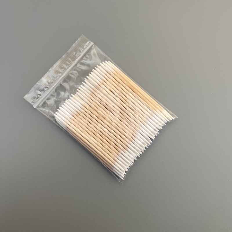 両頭の先の化粧の紋章の刺繍の専用の双頭の先の極細の綿棒の使い捨ての美容のツグミの神器の先の綿棒|undefined
