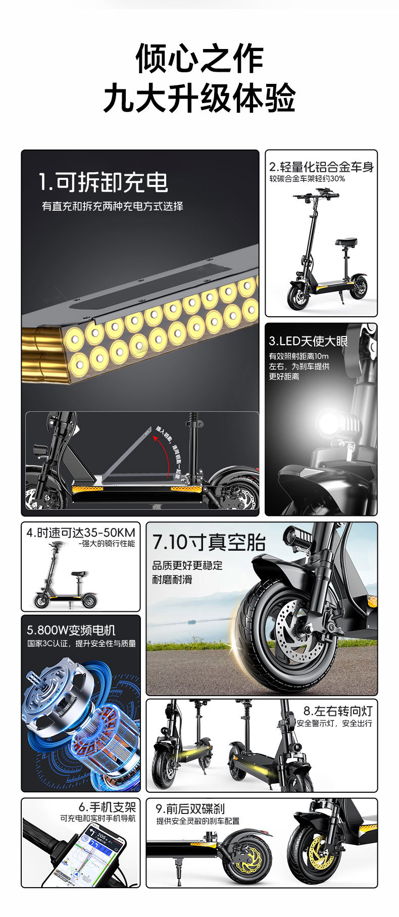 Folding Electric Scooter Ride Two-wheeled Electric Small Car for Adult Portable Battery Car