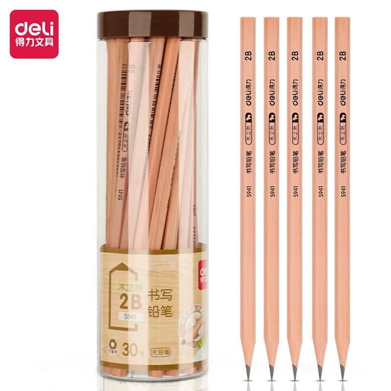 Карандаш для губ Deli S941-2B, 30 стержней треугольный карандаш для рисования студентам