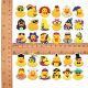 Cartoon little yellow duck series Children's shoes flower hole shoes diy accessories shoe buckle pvc cute garden shoes jewelry accessories